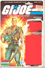 Vintage 1985 G.I. Joe DUKE v1 Full UNCUT Peach File Card Back GI GIJoe ARAH RARE picture