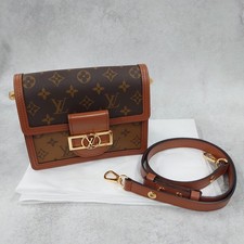 LOUIS VUITTON Daufine MINI Brown Shoulder Bag AUTHENTIC picture