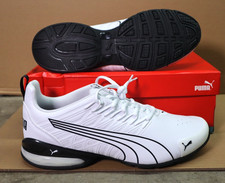 Men's Puma Voltaic Evo Leather Puma White-Puma Black (311976 01) Mens Size 11.5 picture