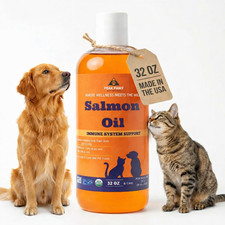 Salmon Oil for Dogs Fresh Batch 32 OZ  Fish Oil Dogs Cats Alaskan Salmon Oil picture