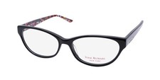 NEW ISAAC MIZRAHI 30029 GLASSES CAT EYE PLASTIC WOMENS BLACK BK FULL-RIM picture