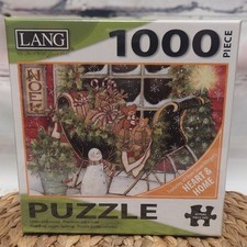 Lang 1000 pc Linen Embossed Puzzle Christmas Theme Art By Susan Winger NIB picture