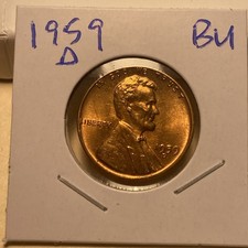 1959-D Lincoln Cent BU From Original Bank Roll  picture
