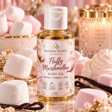 Marshmallow Body Oil 2 oz Sweet Creamy Gourmand Fragrance Moisturizing Skin picture