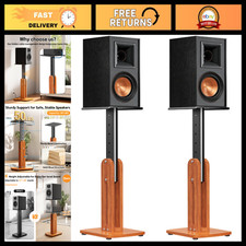 Pair of Solid Wood Speaker Stands for Studio Monitors & Bookshelf Speakers picture