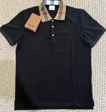 brand new size medium burberry polo shirt comes with the tags and bag picture