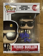 Ferris Beuller Funko Pop signed by Matthew Broderick w/Proof Beuller’s Day Off picture