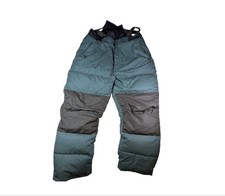 Cabelas Premier Northern Goose Down Overalls Snow Bibs Puffer 3XLT Green Black picture