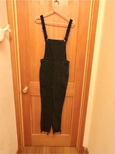 Madewell Skinny Overalls in Clean Black Raw-Hem Edition picture