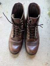 Red Wing iron ranger STYLE 8111 copper rough cap-toe biker boots US Sz 8.5D picture