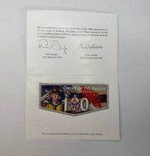 2010 BSA Order of the Arrow 100th Anniversary Lodge Flap Commemorative Set picture