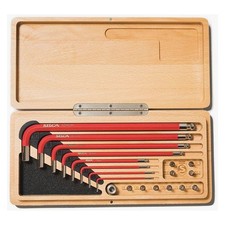 SILCA HX-ONE Allen Key Set with Magnetic 6mm Driver Wood Case picture