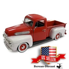 Denver Die-Cast 1:48 Scale 1951 Ford Pick-Up Truck - Red/White w/Red Rims - NIB picture