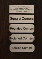 1x4 Custom Engraved Sublimation Brass Color Plate Plaque Name Tag Trophy Flag picture