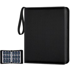900 Pocket Black Trading Card Binder with 9 Sided Pockets Card Organizer picture