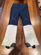 Vintage 1970s Profile Bell Bottom Men’s Ski Pants Navy Blue and Cream 32 Regular picture