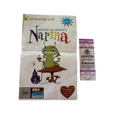 Rare 1993 1995 Narnia Rave Map Ticket Stub Lot Global Underworld Network EDM CA picture