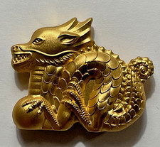 2024 Mongolia Lunar Great Dragon 1 oz Ultra High Relief Gilded Silver Coin picture