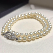 Mikimoto Akoya Pearl Necklace 6.0mm Genuine Pearl High Luster Authentic picture