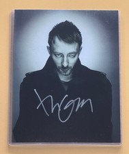 SIGNED RADIOHEAD Thom Yorke Photo with COA - Slipcover - Ships FREE picture