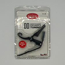 Kyser Quick-Change Drop D Tuning Capo for Guitar Black Metal KGDBA picture