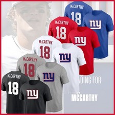 Welcome J.J. McCarthy #18 to New York Giants 2026 Player Name & Number S-5XL picture