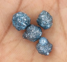 7.25 Ct Natural Fancy Blue Color Rough Diamond Rare Loose Uncut Raw Diamond Lot. picture