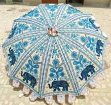 Garden Umbrellas Outdoor Patios Rajasthani Indian Sun Parasol Large picture