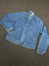 Vintage Wrangler No Fault Denim Jacket Men’s Medium 70s Blue Bi Swing USA Made picture
