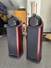 B&W BOWERS AND WILKINS NAUTILUS 802 FLOORSTANDING SPEAKERS CHERRY GREAT SOUND picture