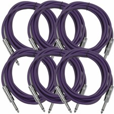 SEISMIC AUDIO New 6 PACK Purple 1/4