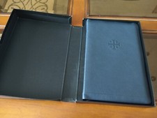 KJV Schuyler Canterbury Holy Bible Blue Goatskin Full Yapp picture