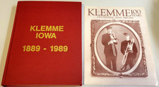 KLEMME IOWA People Business Photos +MORE Family Genealogy 1889-1989 HISTORY BOOK picture