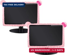 Remagr 2 Pcs 20''-29'' Kawaii Computer Monitor Cover with Cat Ear Design, Furry picture