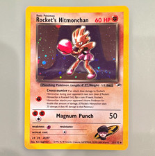WOTC Rocket's Hitmonchan 11/132 Gym Heroes Holo Rare 2000 English Sugimori NM picture