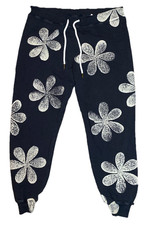 The Great Daisy Stamp Sweatpants Size 1 S Womens French Terry Knit Low Rise Pant picture