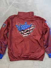 NEW Cody Rhodes Nightmare Zip Windbreaker WWE SHOP Jacket Mens Size XL Red picture