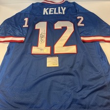 Jim Kelly #12 “HOF 2002” Signed Buffalo Bills Mitchell & Ness Jersey & PSA/DNA picture