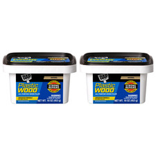 DAP Plastic Wood Latex 16 oz Natural All Purpose Wood Filler Adhesive 2-Pack picture
