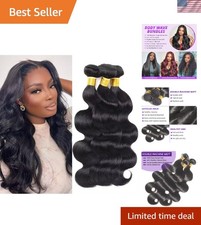 Elegant 12A Body Wave Human Hair Bundles - Unprocessed Brazilian Virgin 3x14-18