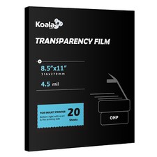 Koala Inkjet Transparency Film Clear 8.5x11 20 Sheet Overhead Projector Crafts  picture