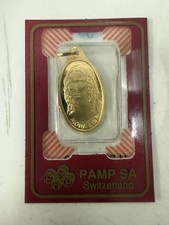 Vintage PAMP Suise Mona Lisa Pendant 2g .9999 24K Orig Sealed CertiCard RARE 4-4 picture