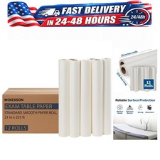 McKesson Medical Exam Table Paper Rolls 21 in x 225 ft Spa White 12 Rolls picture