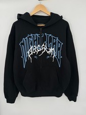 NEW PacSun x NL25h+ Night Lab Full Zip Hoodie Black Men's Medium Gothic Y2K picture