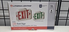 Lithonia Lighting Contractor Select Integrated LED White Exit Sign EXRG picture