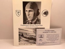 Horst Petzschler Signed Photo Luftwaffe Ace 26 Victories JG 51 Fw 190 Autograph picture