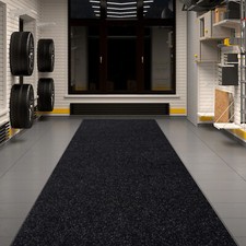 Black Runner Rug Hallway Non Slip Rubber Back Entryway Kitchen Runner Door Mat picture
