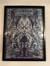 Rare Volo's Guide to Monsters Silkscreen Poster Signed by Hydro74-Edition of 50 picture