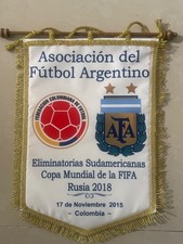 ARGENTINA PLAYERS Pennant  QUALIFIERS 2018 vs COLOMBIA picture