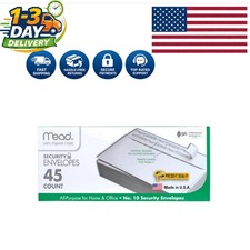 Mead #10 Security Business Envelopes Letter Size 4-1/8